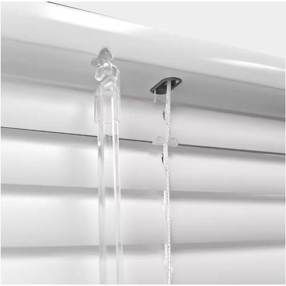 1 x 23"W x 72"L White Cordless Room Darkening 1" Window / Door Vinyl Mini Blind - Picture 8 of 10